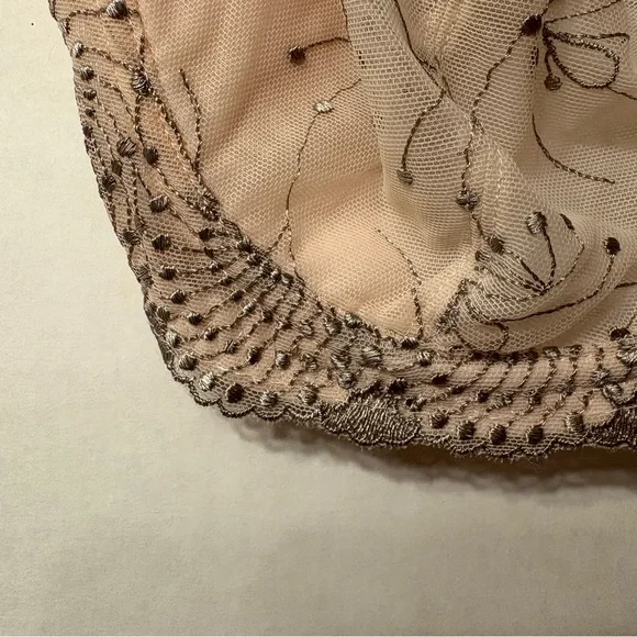 Fit Fully Yours Womens Nicole see -Thru Lace Bra Cloud Pink Size 36G - Picture 7 of 16